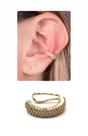 Piercing de Pressão para Cartilagem da Orelha Banhado a Ouro Cravejado de Zircônias - Semijoia. Piercing de Pressão para Cartilagem da Orelha Banhado a Ouro Cravejado de Zircônias - Semijoia.