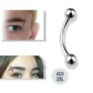 Piercing De Sobrancelha Labial Língua Aço Cirúrgico Esferas