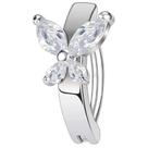 Piercing De Umbigo Argola Minimalista Pedra Zircônia Pequeno