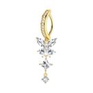 Piercing De Umbigo Feminino Com Pingente De Borboleta E Zircônia, Joia Corporal Para Festa 2025 Piercing De Umbigo Feminino Com Pingente De Borboleta E Zircônia, Joia Corporal Para Festa 2025