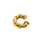 Piercing design torcido banhado em ouro 18k