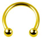 Piercing Dourado Ferradura Aço Cirurgico Helix Tragus Daith Piercing Dourado Ferradura Aço Cirurgico Helix Tragus Daith