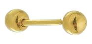 Piercing Em Ouro 18k Tragus Cartilagem Helix Bolinha 3mm