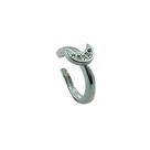 Piercing em Prata 925 Lua Fake com Zircônia Branca - Joia Elegante