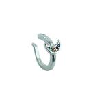 Piercing em Prata 925 Lua Fake com Zircônia Colorida - Joia Elegante