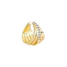 Piercing Fake Banhado a Ouro 18k com Elegantes Zircônias