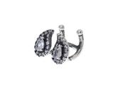 Piercing fake com duas gotas cravejado com zircônias