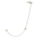 Piercing Fake Corrente Argola Bolinha Prata Legitima 925