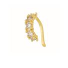 Piercing fake cravejado - Banhado em ouro 18k
