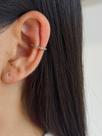 Piercing fake fino pedras coloridas