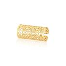 Piercing Fake Large Revestido em Ouro