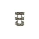 Piercing Fake Longo Mini Cristais - Banho Ouro18k, Platina ou Prata