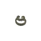 Piercing Fake Seta Duplo Cravejado - Banho Ouro 18k, Platina ou Prata