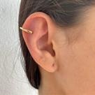 Piercing Falso Gota Banhado em Ouro com Verniz - Acessório Feminino