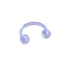 Piercing Ferradura de Silicone Transparente Bioflex Flexível Discreto e Confortável