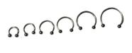 Piercing Ferradura Septo Boca Orelha 1,2mm X 8/10/12mm-1 Peça