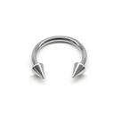 Piercing Ferradura Spike Aço Cirúrgico 1.6mm Piercing Ferradura Spike Aço Cirúrgico 1.6mm