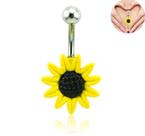Piercing girassol