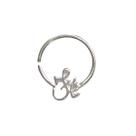 Piercing Helix Daith Escrito Fé Prata 925 Piercing Helix Daith Escrito Fé Prata 925