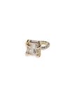 Piercing Iris Fake Encaixe Com Pedra Cristal- Folheado A Ouro18k
