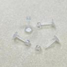 Piercing Labret Bioflex Antialérgico para Hélix e Orelha 10mm