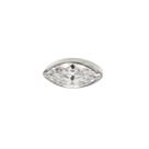 Piercing Labret Cluster Zircônia Eye Olho Titânio
