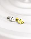 Piercing Labret com Mini Lotus em Titânio - Joia para Perfurações Auriculares