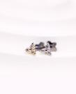 Piercing Labret com Mini Trinity e Zircônias - Ouro 14k Piercing Labret com Mini Trinity e Zircônias - Ouro 14k