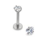 Piercing Labret Coração Aço Cirúrgico com Zircônias Piercing Labret Coração Aço Cirúrgico com Zircônias