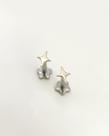 Piercing Labret Vértice - Ouro 14k com Design de Estrela