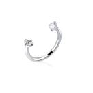 Piercing Mamilo Cartilagem Ferradura Aço Cirurgico zircônia