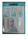 Piercing medisept umbigo 3/8 14g cristal duplo - ms-38 prata