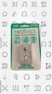 Piercing medisept umbigo 3/8 14g cristal solitário prateado
