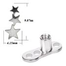 Piercing Microdermal Trio De Estrela Base + Topo