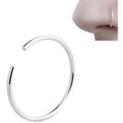 Piercing Nariz Argola Prata Pressão Antialérgico Unissex - 1 Un Piercing Nariz Argola Prata Pressão Antialérgico Unissex - 1 Un