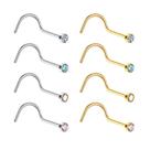 Piercing Nariz Flor Zircônia Aço 316L PVD Gold Cor:PrateadoTamanho:Rosa Piercing Nariz Flor Zircônia Aço 316L PVD Gold Cor:PrateadoTamanho:Rosa
