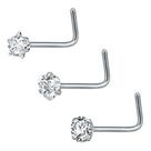 Piercing Nariz Nostril Estrela Pedra Zirconia 3mm Pt De Luz Piercing Nariz Nostril Estrela Pedra Zirconia 3mm Pt De Luz