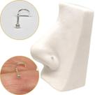 Piercing Nariz Nostril Prata 925 Ponto De Luz Pedra zircônia de 1,5mm