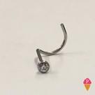 Piercing Nostril com Pedra de Zircônia para Nariz em Aço Piercing Nostril com Pedra de Zircônia para Nariz em Aço