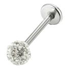 Piercing Orelha Aço 316l Tragus Strass