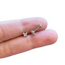 Piercing Orelha Borboleta Tragus Helix Flet Cartilagem Lóbulo