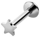 Piercing Orelha Tragus Labret Aço Cirúrgico Estrela