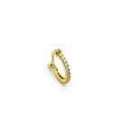 Piercing Ouro 18k Argola 16 Pedras e Trava 7mm FP121513