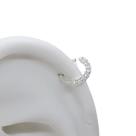 Piercing Para Helix ou Septo Argola Cravejada em Prata 925 Legítima 7mm