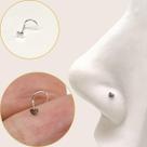 Piercing Para Nariz Nostril Formato Coração Prata 925 Piercing Para Nariz Nostril Formato Coração Prata 925