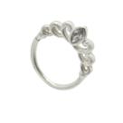 Piercing para septo em prata 925 com pedra branca