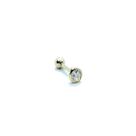 Piercing Ponto de Luz Cravação Inglesa 4mm Helix Cartilagem Trágus Ouro 18K 25788 K040