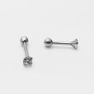 Piercing Ponto de Luz Ouro 18k Pedra Branca Com Garra R03K039