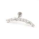 Piercing Prata 925 Coração Delicado Cravejado com Zircônia Piercing Prata 925 Coração Delicado Cravejado com Zircônia