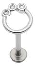 Piercing Prata 925 Cravejada Para Tragus, Helix E Tash Rock